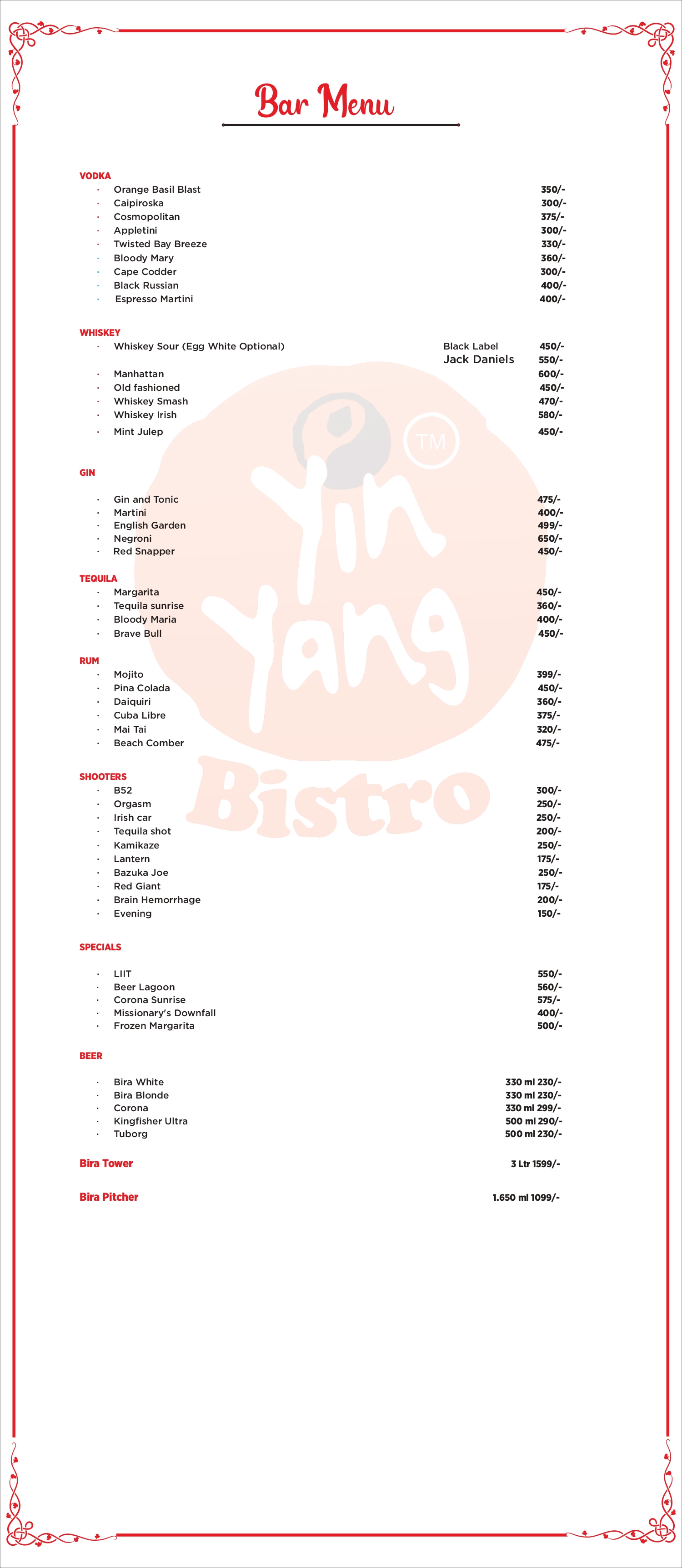 Yin Yang Bistro, Wakad